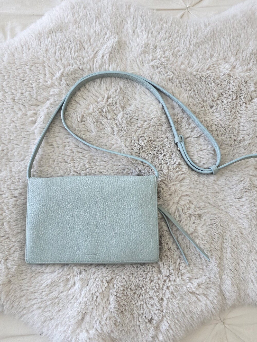 NEW AllSaints Fetch Leather Wallet Bag